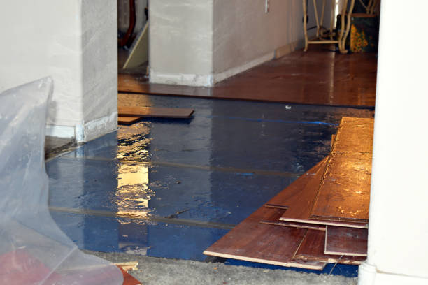 Professional Water Extraction technician working in Raymond, CA